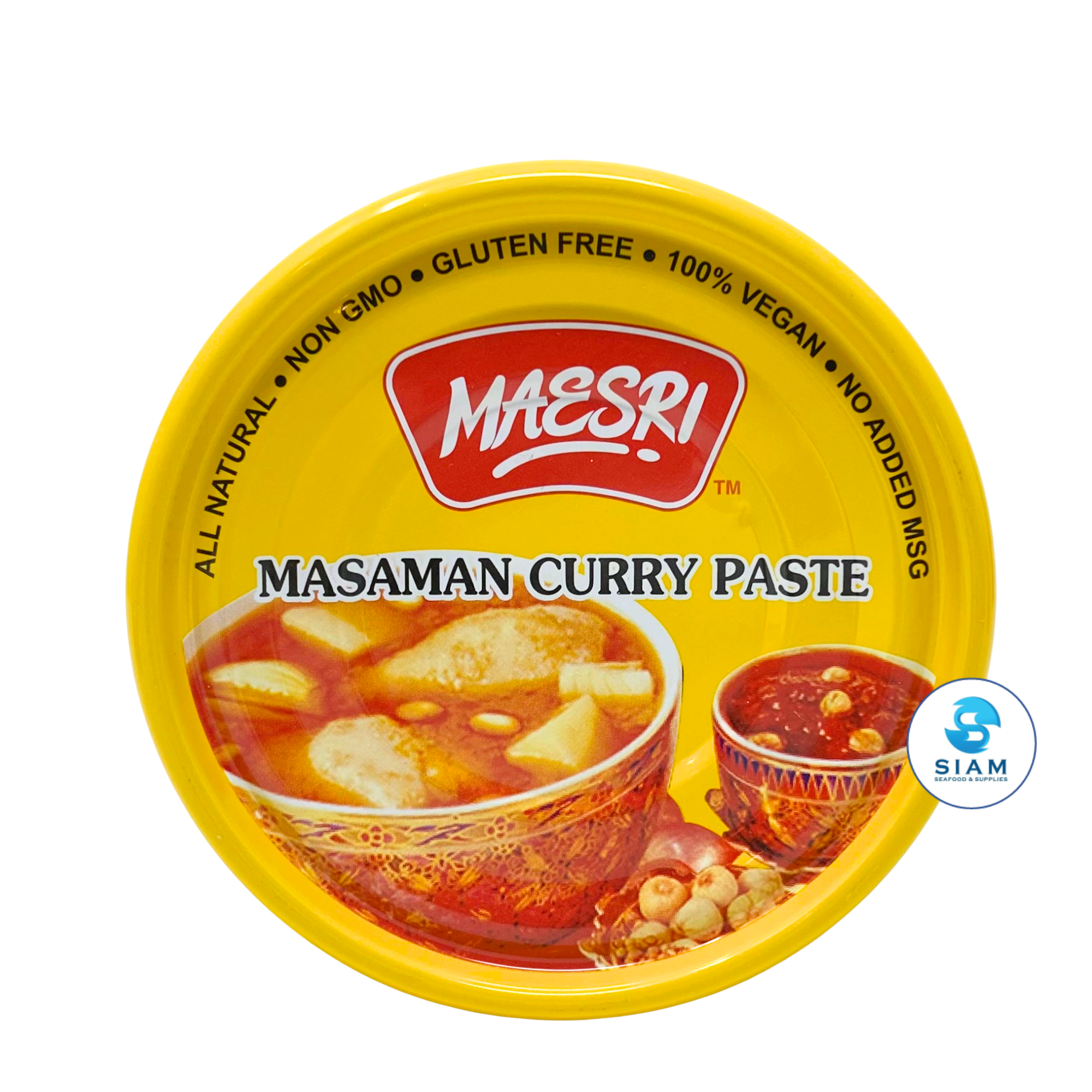 MaeSri Massaman Curry Paste, Vegan & Gluten-Free (4 oz) น้ำพริกแกงมัสมั่น แม่ศรี