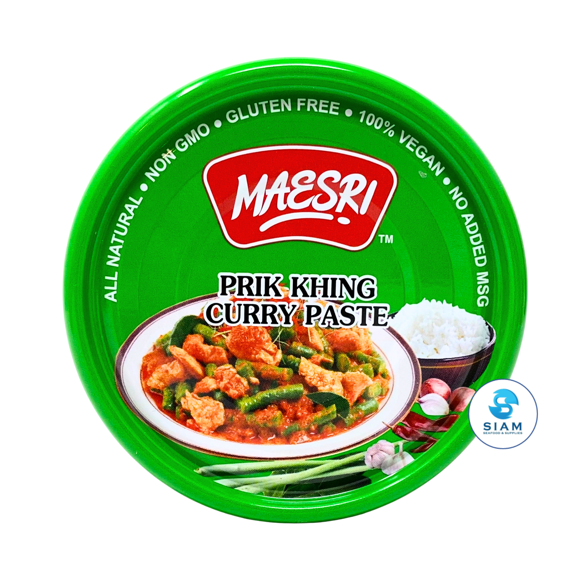 MaeSri Prik Khing Curry Paste, Vegan & Gluten-Free (4 oz) น้ำพริกผัดพริกขิง แม่ศรี