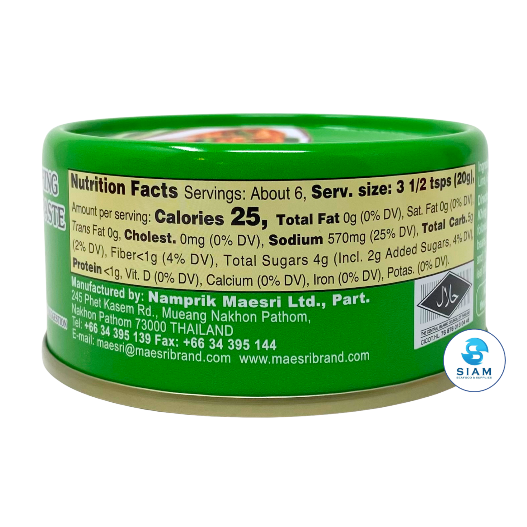 MaeSri Prik Khing Curry Paste, Vegan & Gluten-Free (4 oz) น้ำพริกผัดพริกขิง แม่ศรี