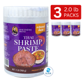 Mae Daeng Thai Shrimp Paste, Large (32 oz, 2 lb) กะปิเคยแท้ ชั้นเลิศ ตราแม่แดง กระปุกใหญ่