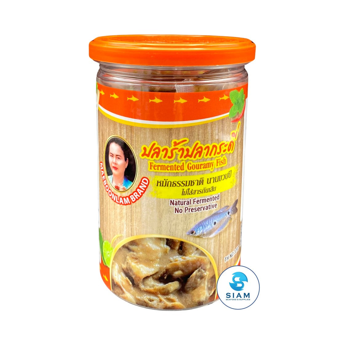 Maeboonlam Fermented Gouramy Fish (Plara) (17.63 oz) ปลาร้าปลากระดี่ แม่บุญล้ำเจ้าเก่า
