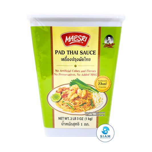 Pad Thai Sauce, Vegetarian, Size L (2.2 lb) เครื่องปรุงรสผัดไทย แม่ศรี ขนาด 1 กก.