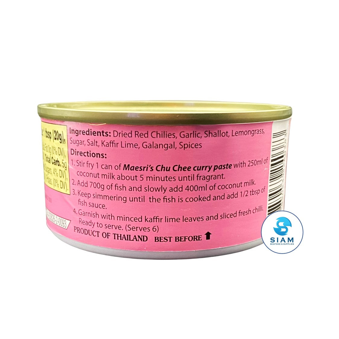 MaeSri Chu Chee Curry Paste (4 oz) น้ำพริกแกงฉู่ฉี่ แม่ศรี