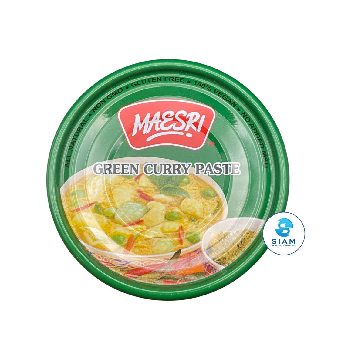 MaeSri Green Curry Paste, Vegan & Gluten-Free (4 oz) น้ำพริกแกงเขียวหวาน แม่ศรี