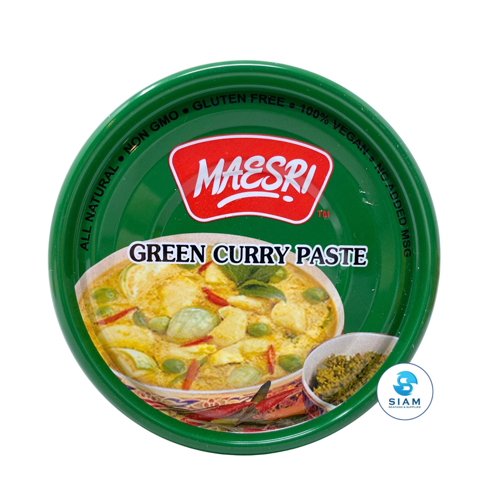 MaeSri Green Curry Paste, Vegan & Gluten-Free (4 oz) น้ำพริกแกงเขียวหวาน แม่ศรี