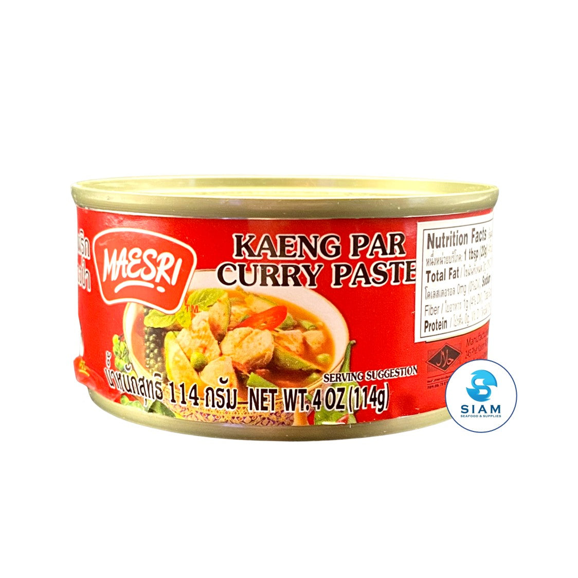 MaeSri Kaeng Par Curry Paste (4 oz) น้ำพริกแกงป่า แม่ศรี