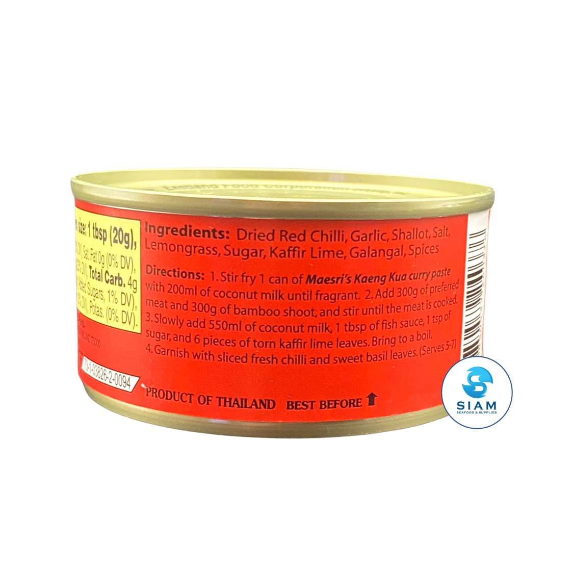 MaeSri Kaeng Par Curry Paste (4 oz) น้ำพริกแกงป่า แม่ศรี