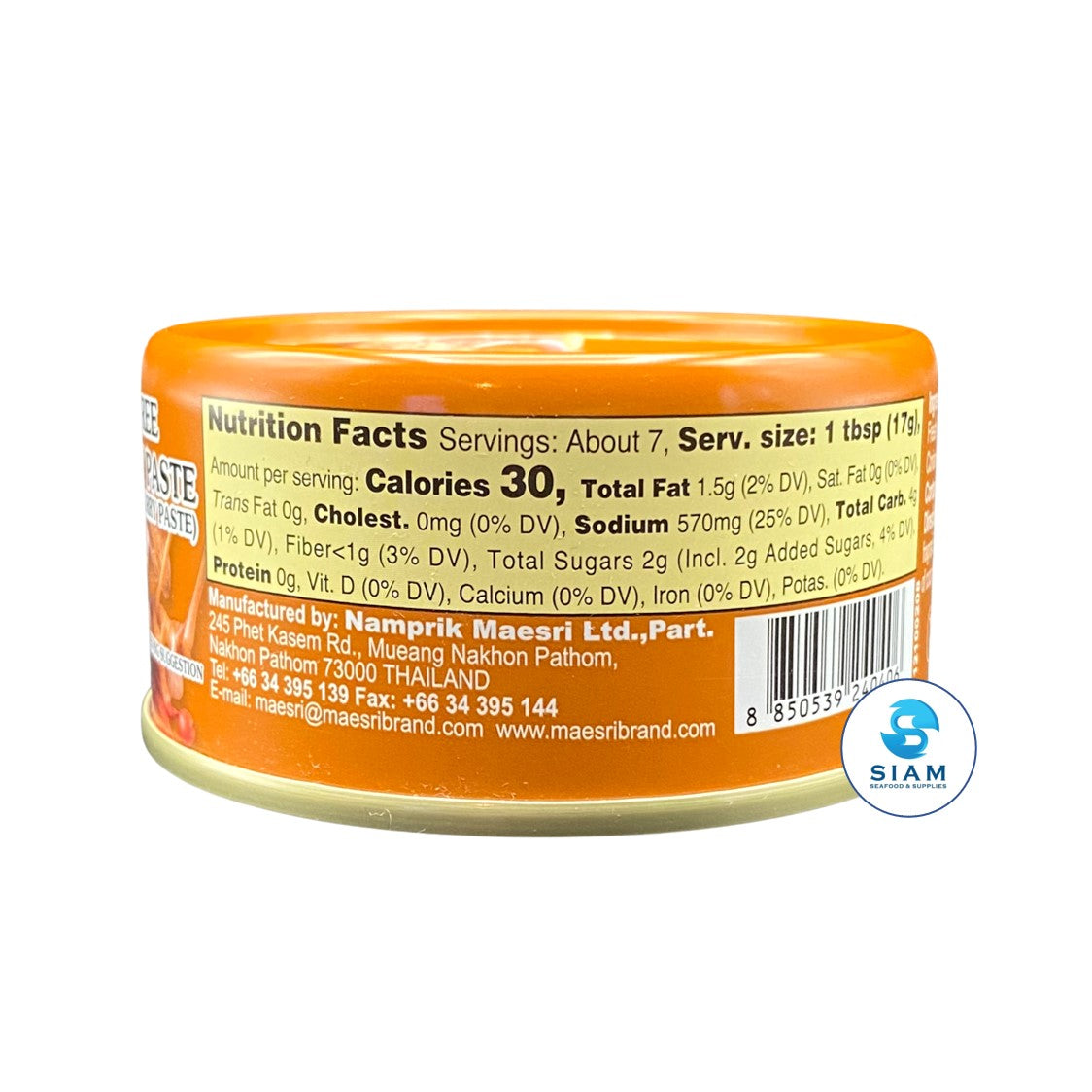 MaeSri Karee Curry Paste, Vegan (4 oz) น้ำพริกแกงกะหรี่ แม่ศรี