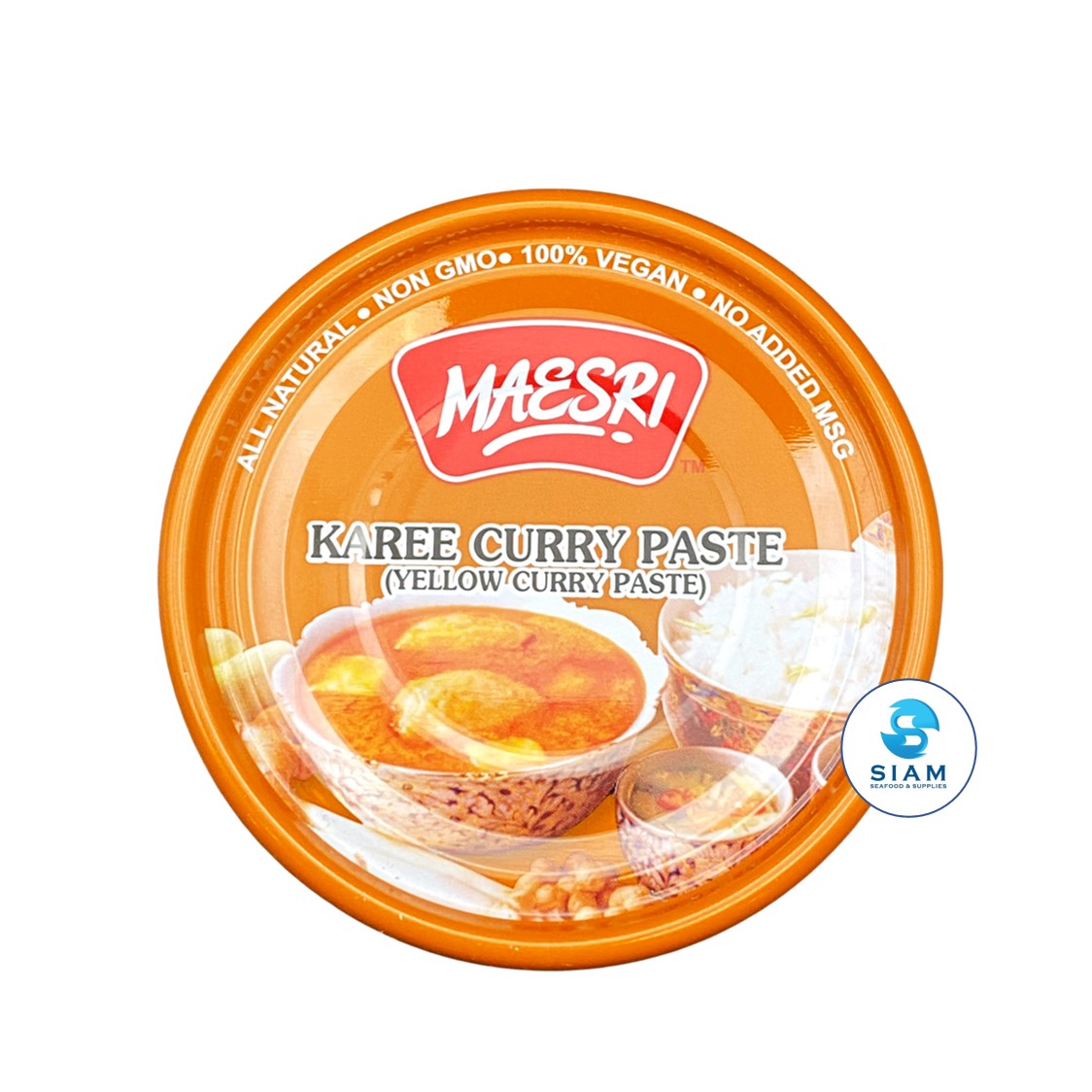 MaeSri Karee Curry Paste, Vegan (4 oz) น้ำพริกแกงกะหรี่ แม่ศรี