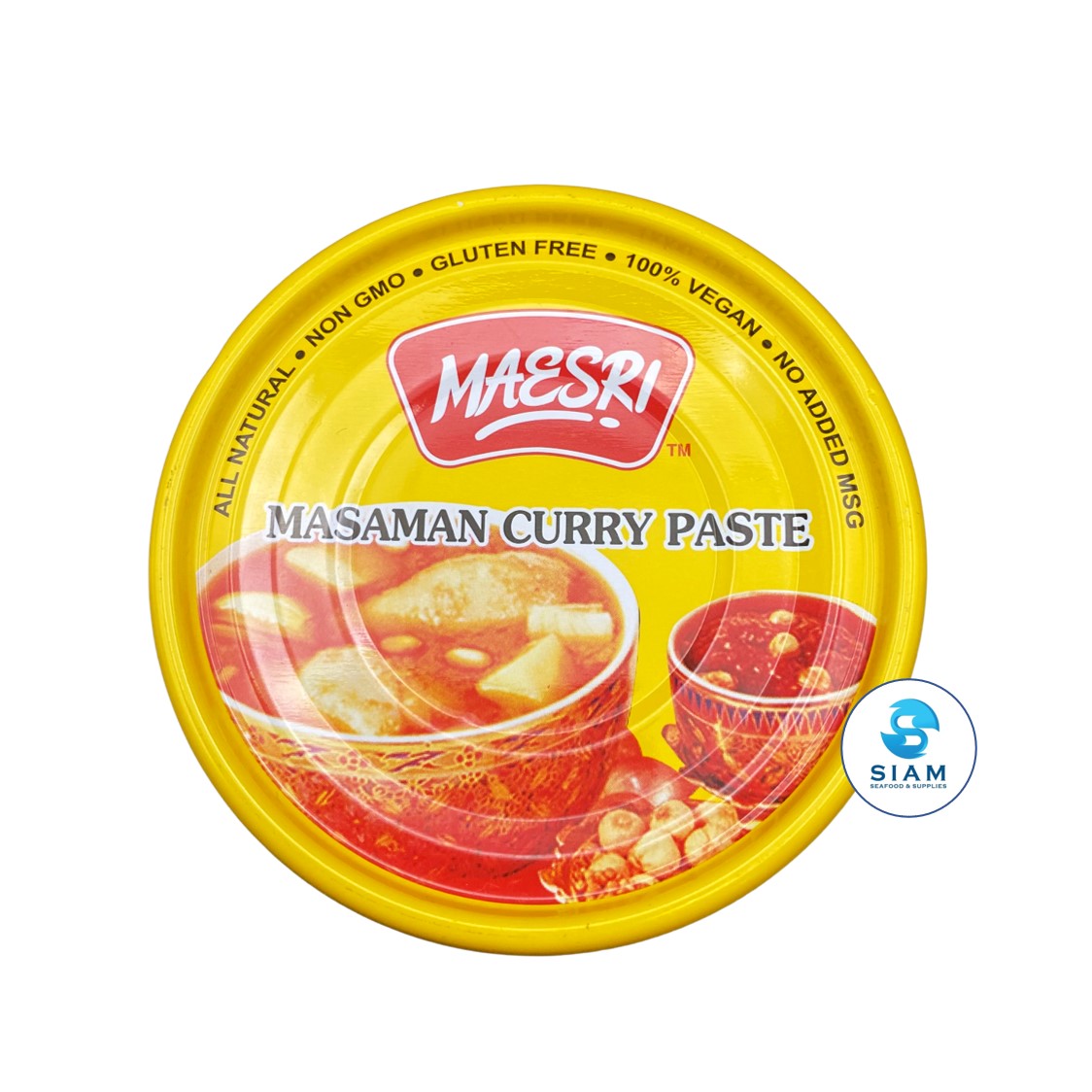 MaeSri Massaman Curry Paste, Vegan & Gluten-Free (4 oz) น้ำพริกแกงมัสมั่น แม่ศรี