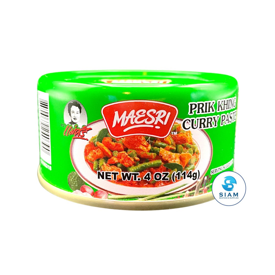 MaeSri Prik Khing Curry Paste, Vegan & Gluten-Free (4 oz) น้ำพริกผัดพริกขิง แม่ศรี