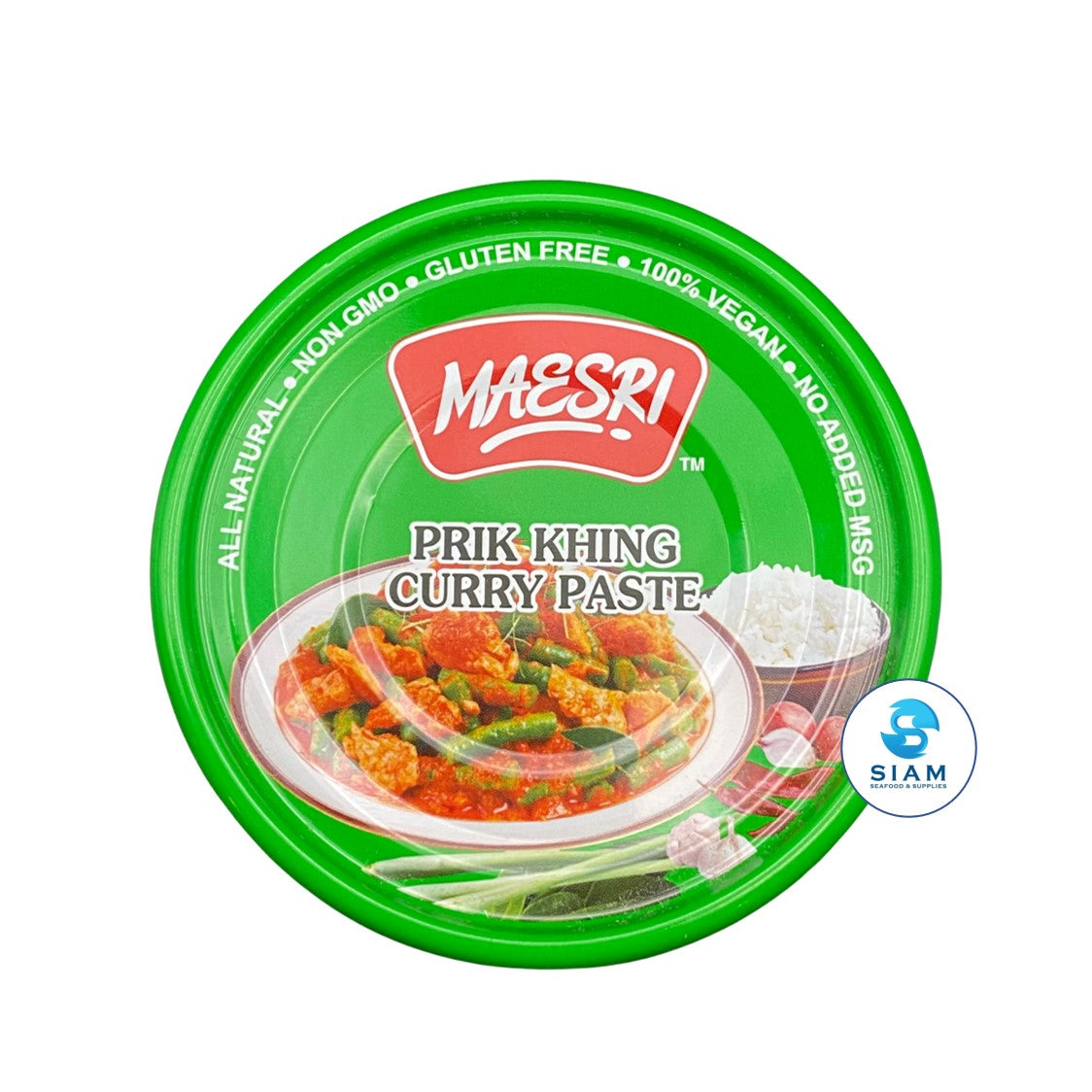 MaeSri Prik Khing Curry Paste, Vegan & Gluten-Free (4 oz) น้ำพริกผัดพริกขิง แม่ศรี