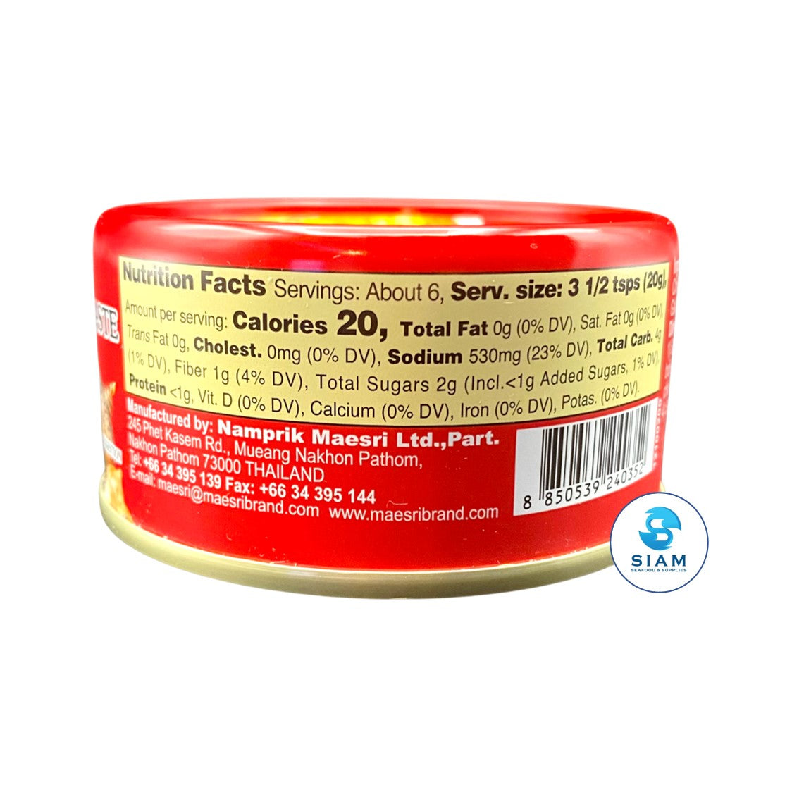 MaeSri Red Curry Paste, Vegan & Gluten-Free (4 oz) น้ำพริกแกงแดง แม่ศรี