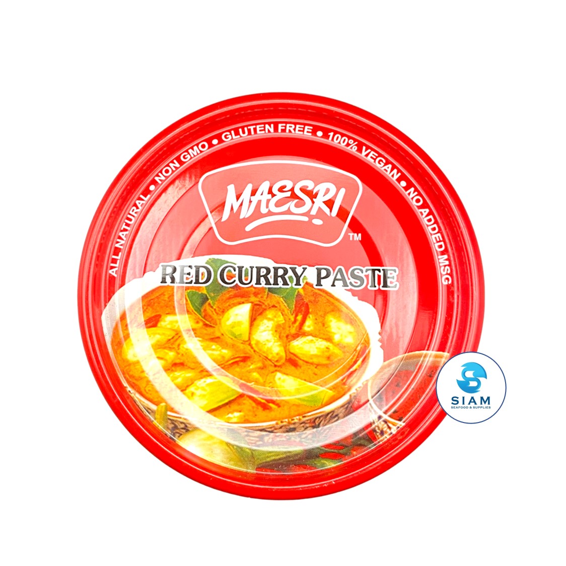 MaeSri Red Curry Paste, Vegan & Gluten-Free (4 oz) น้ำพริกแกงแดง แม่ศรี