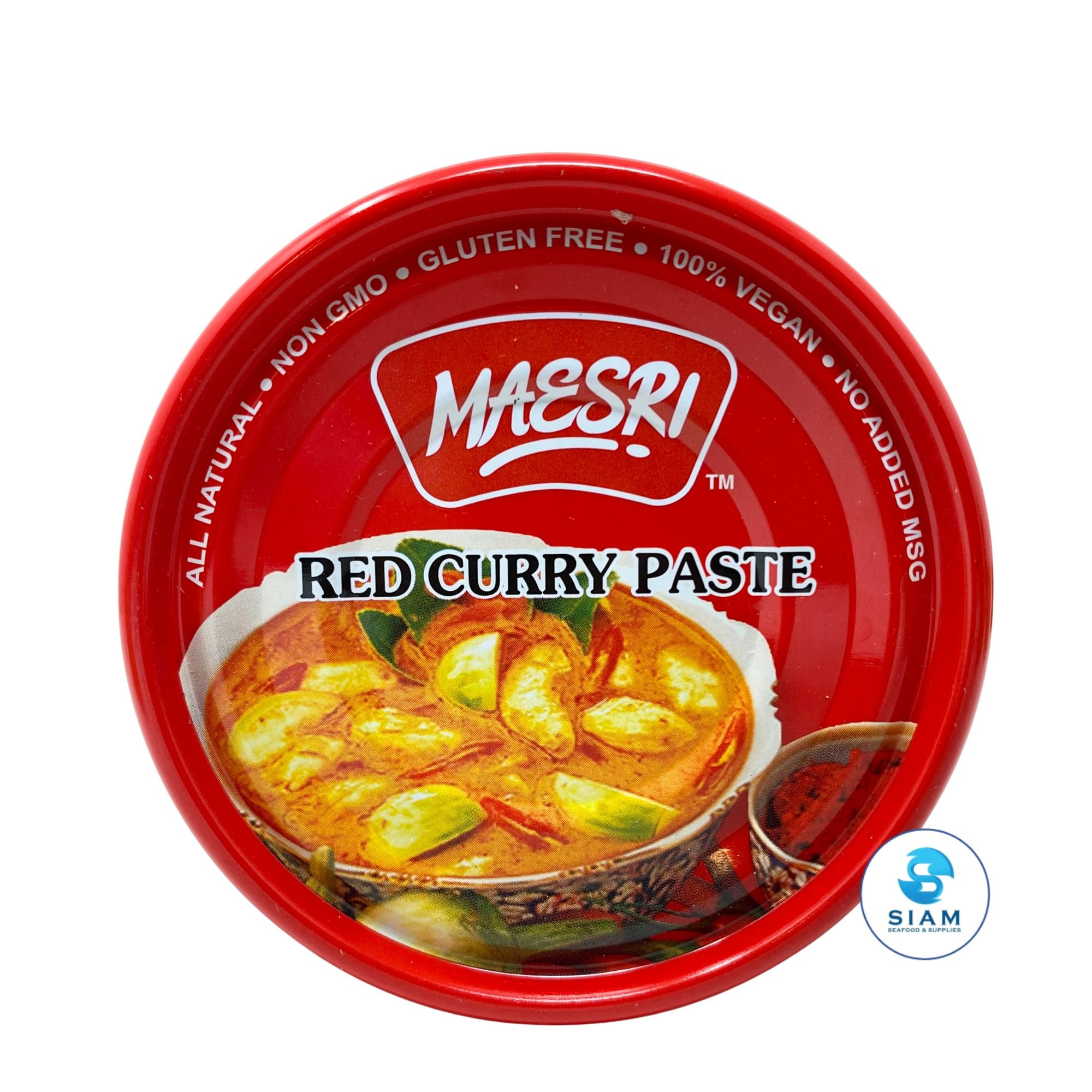 MaeSri Red Curry Paste, Vegan & Gluten-Free (4 oz) น้ำพริกแกงแดง แม่ศรี