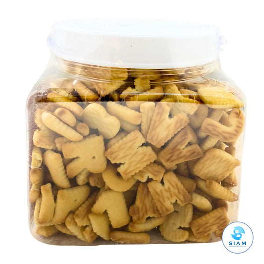 Nak Su ABC Biscuits, Thai Snack (14 oz) ขนมปัง เอบีซี ตรานักสู้