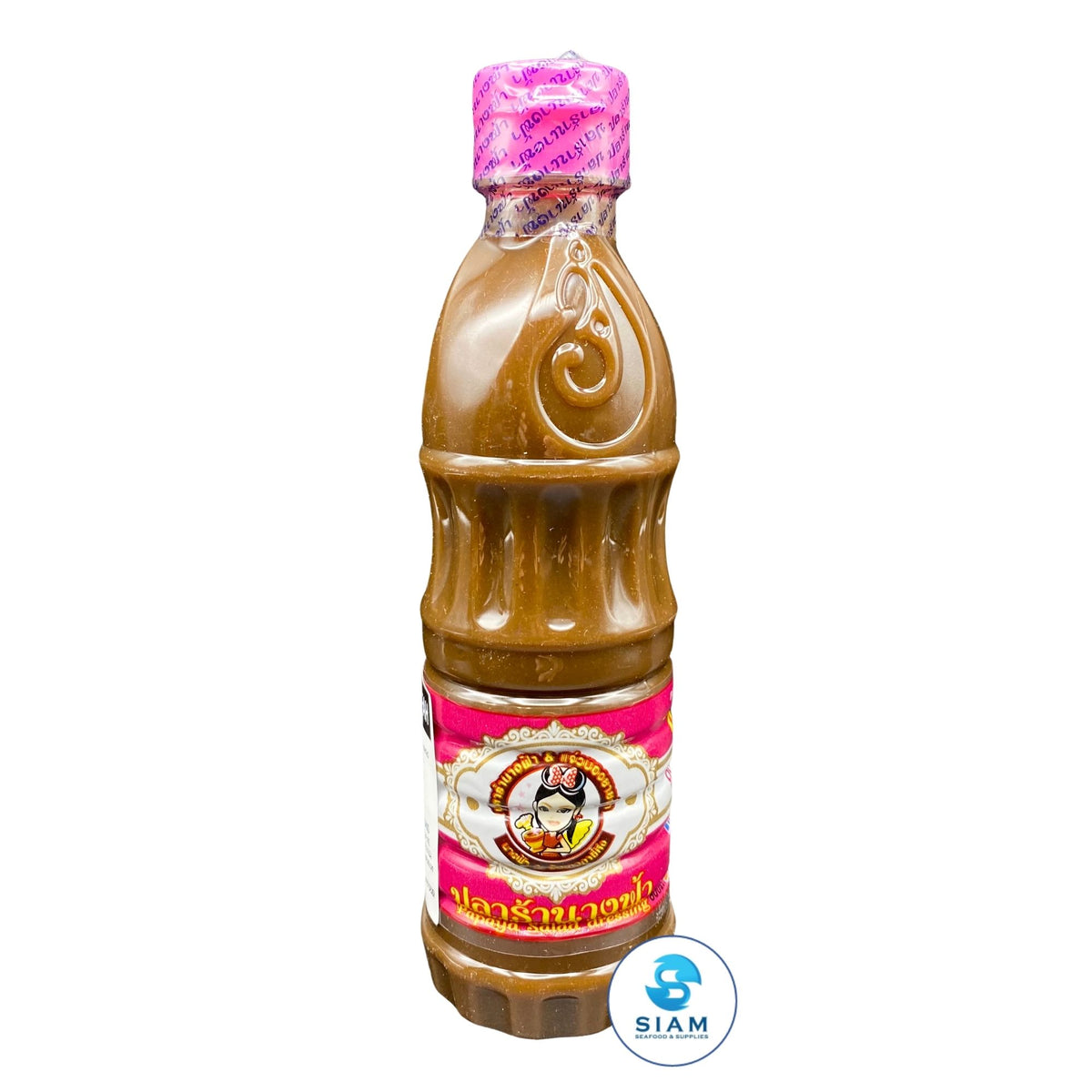 Nang Fah Fermented Fish Sauce (Plara), Pink Cap (13.52 oz) น้ำปลาร้านางฟ้า ฝาชมพู (สูตรโหน่งเข้มข้นพิเศษ)