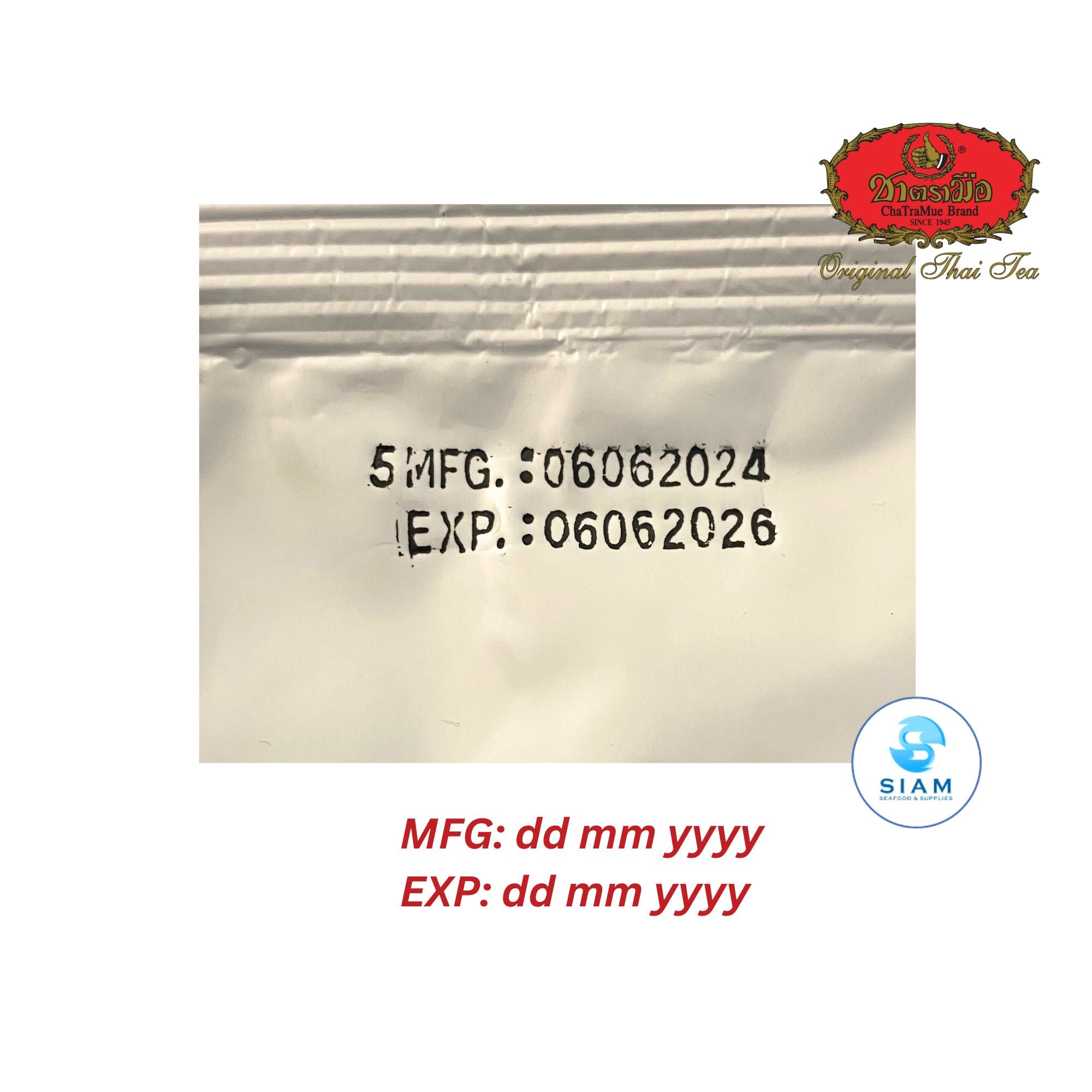 ChaTraMue Thai Tea Mix, Thai Beverage (14.1 oz) ชาตรามือ ชาผงปรุงสำเร็จ