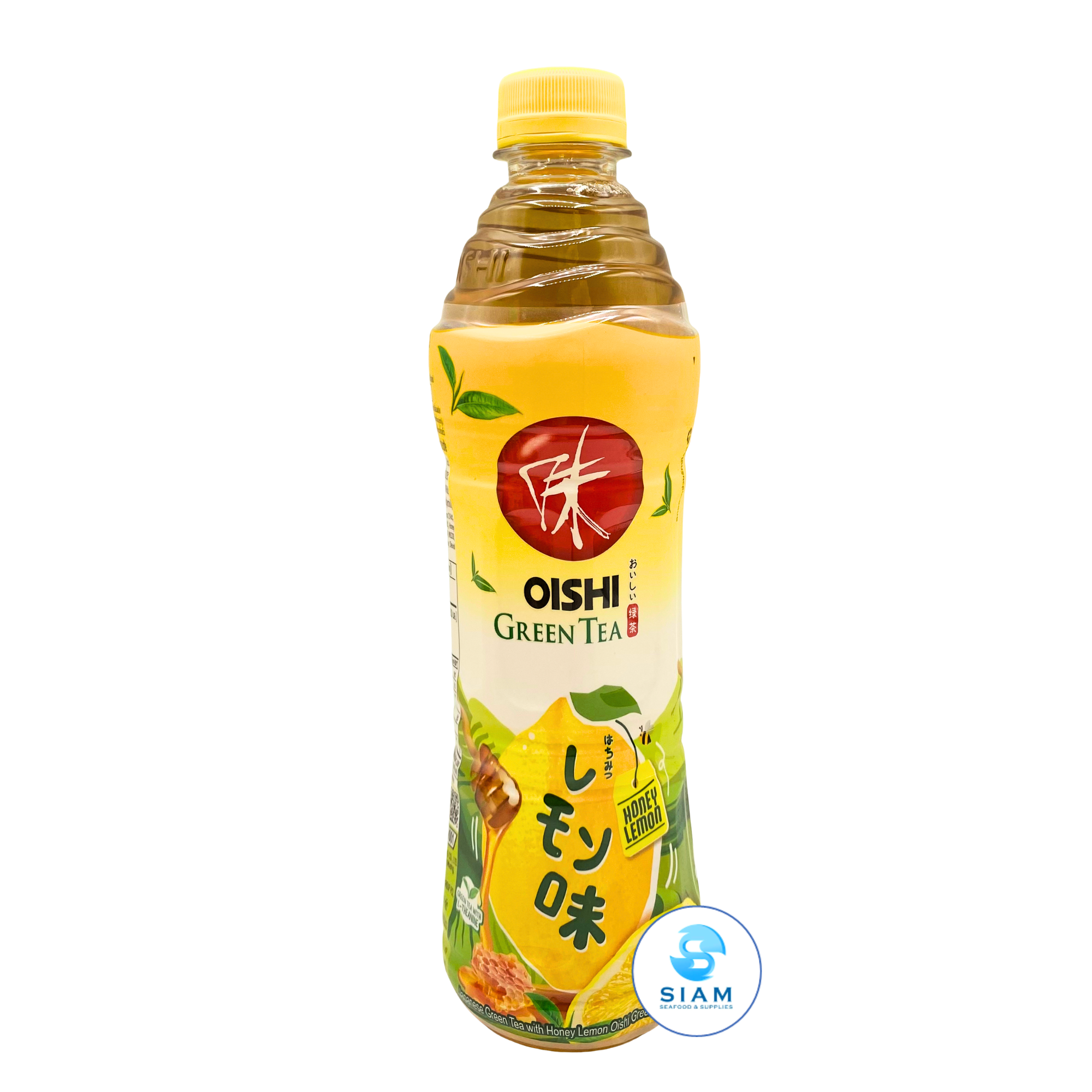 Oishi Green Tea, Honey & Lemon Flavor(17.6 oz) ชาเขียวโออิชิ รสน้ำผึ้งผสมมะนาว