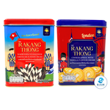 (2-Pack) Rakang Thong Brand Bundle Chocolate Wafer Sticks & Vanilla Spiral Cookies (14.1 oz Each) เวเฟอร์สติ๊กสอดไส้ครีมรสช็อกโกแลต และคุ้กกี้ก้นหอยสอดไส้ครีมกลิ่นวานิลลา ตราระฆังทอง
