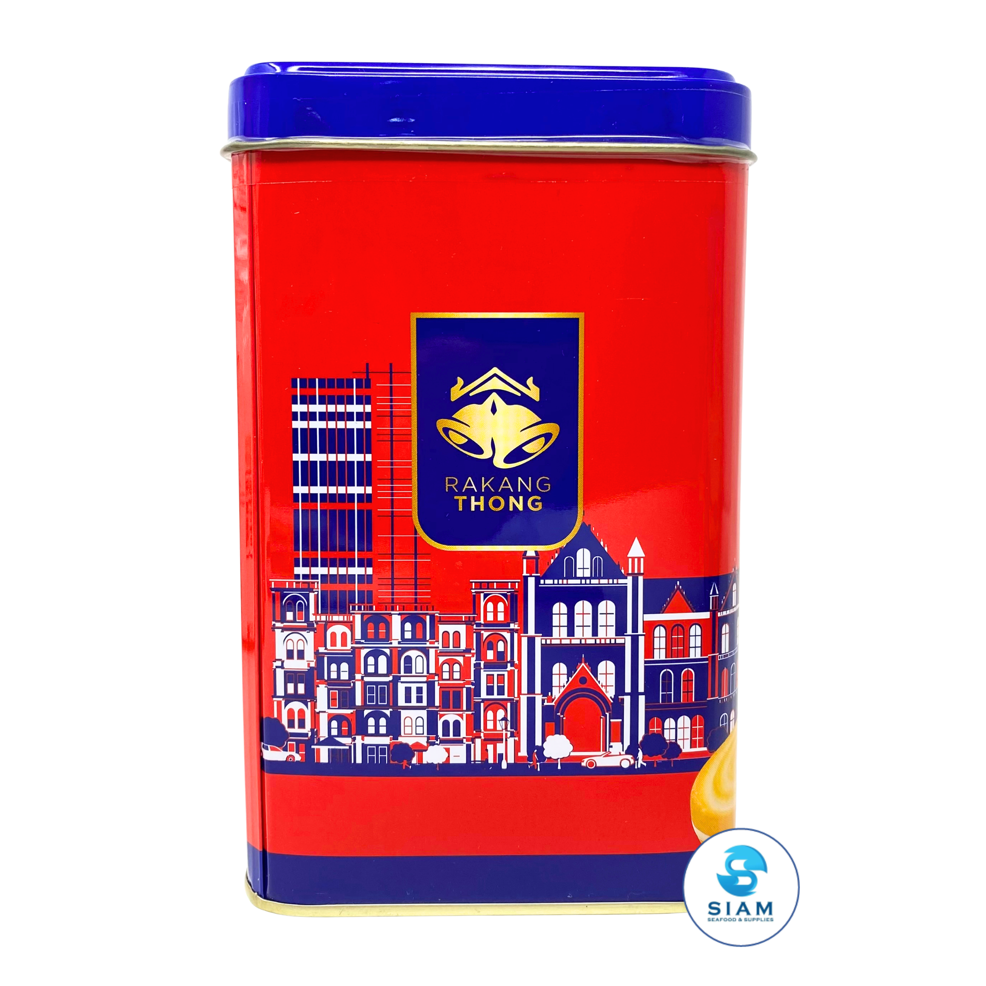 Rakang Thong Brand Cookies Spiral with Vanilla Flavor Cream (14.1 oz) คุ้กกี้ก้นหอยสอดไส้ครีมกลิ่นวานิลลา ตราระฆังทอง