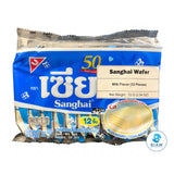 (3-Flavor Pack) Sanghai Cream Wafers เซี่ยงไฮ เวเฟอร์เคลือบรวมรส (วานิลา สตรอเบอร์รี่ นม)