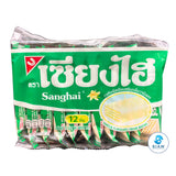 (3-Flavor Pack) Sanghai Cream Wafers เซี่ยงไฮ เวเฟอร์เคลือบรวมรส (วานิลา สตรอเบอร์รี่ นม)