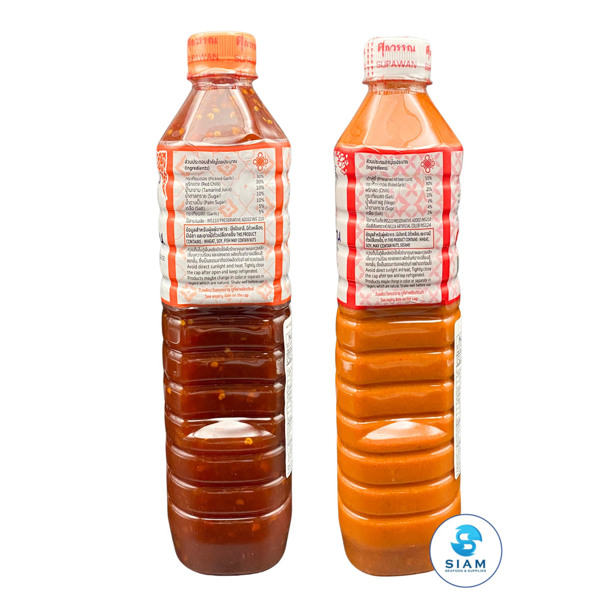 (Pack-2 Combo) Supawan Sukiyaki & Sweet and Spicy Dipping Sauce (26.5 oz) น้ำจิ้มสุกี้สูตรไหหลำ และน้ำจิ้มลูกชิ้นสูตรโบราณ ศุภวรรณ
