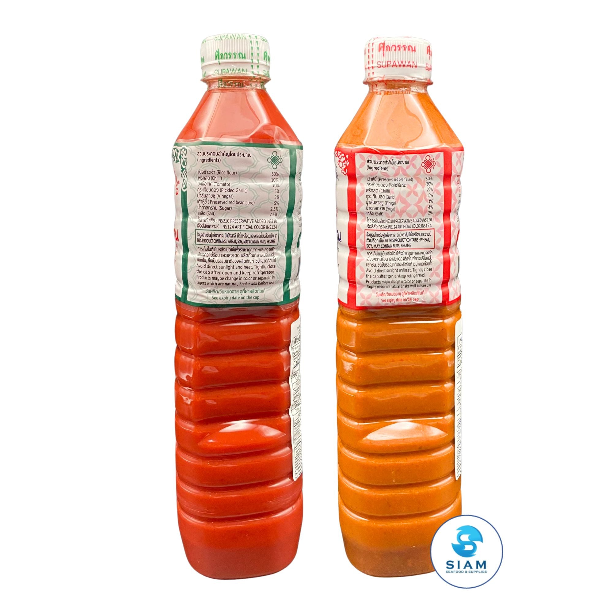 (Pack-2 Combo) Supawan Sukiyaki & Yentafo Sauces, Hainanese Recipe (26.5 oz) น้ำจิ้มสุกี้ และซอสเย็นตาโฟปรุงสำเร็จ สูตรไหหลำ ศุภวรรณ