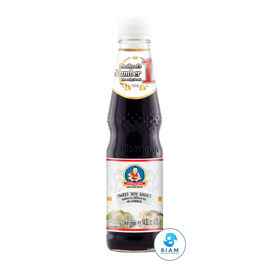 DEK SOM BOON Sweet Soy Sauce 420g, Vegan (14.82 oz) ซอสหวาน (ซีอิ๊วหวาน)  ตราเด็กสมบูรณ์