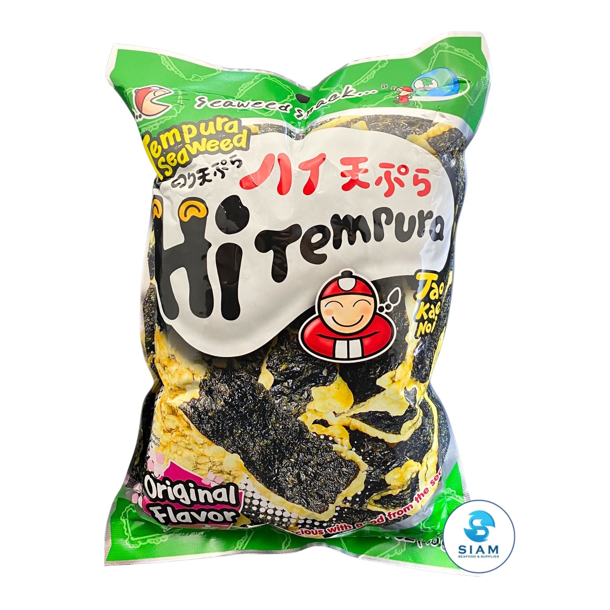 Tao Kae Noi Tempura Seaweed, Original Flavor (1.41 oz) สาหร่ายทอดเทมปุระ เถ้าแก่น้อย รสดั้งเดิม