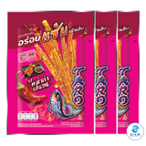 TARO BRAND Spicy Sauce Coated Thai Fish Snack 18g, Mala Sichuan Flavor (0.6 oz) ปลาสวรรค์ ตราทาโร ชุบน้ำจิ้ม รสหม่าล่าเสฉวน (18g)
