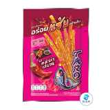 TARO BRAND Spicy Sauce Coated Thai Fish Snack 18g, Mala Sichuan Flavor (0.6 oz) ปลาสวรรค์ ตราทาโร ชุบน้ำจิ้ม รสหม่าล่าเสฉวน (18g)