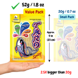 TARO BRAND Thai Fish Snack 52g, Spicy Flavor (1.8 oz) ปลาสวรรค์ ตราทาโร รสเข้มข้น (52g)