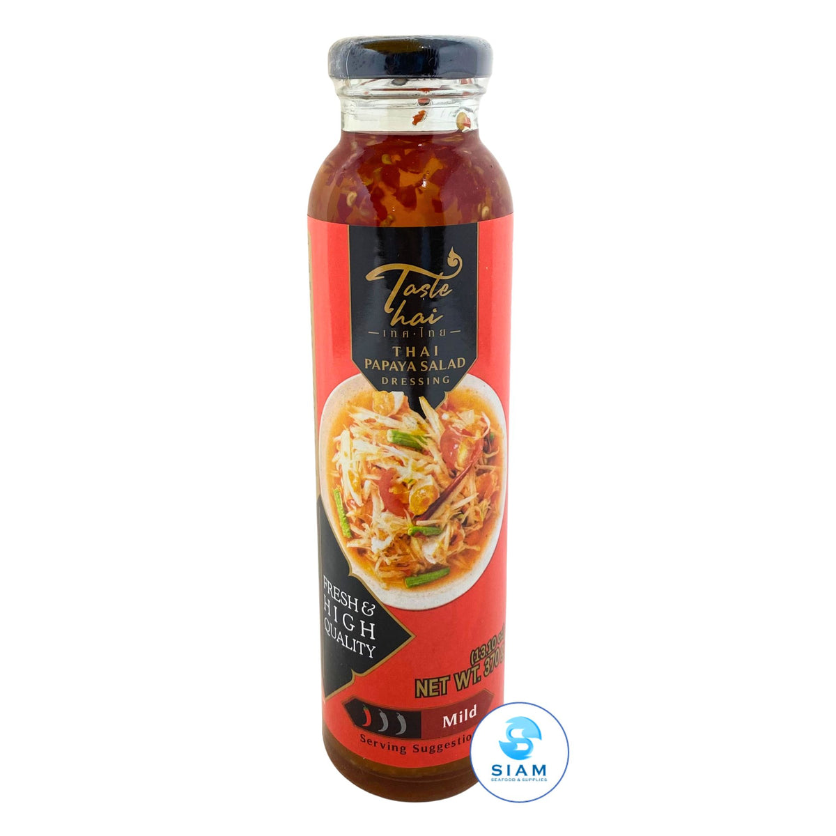 Taste Thai Papaya salad dressing (Som Tum), Mild (13.1 oz) น้ำปรุงรสส้มตำไทย ตราเทศไทย