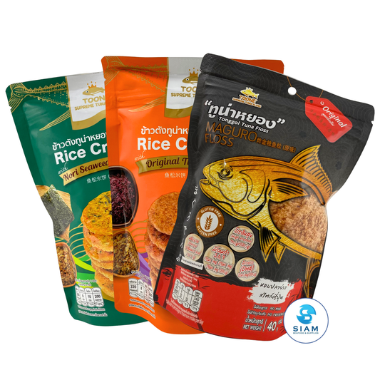 (3-Pack) TOONE Supreme Tuna Floss (1.4 oz) ทูน่าหยอง และข้าวตังทูน่าหยอง ตราทูนเน่