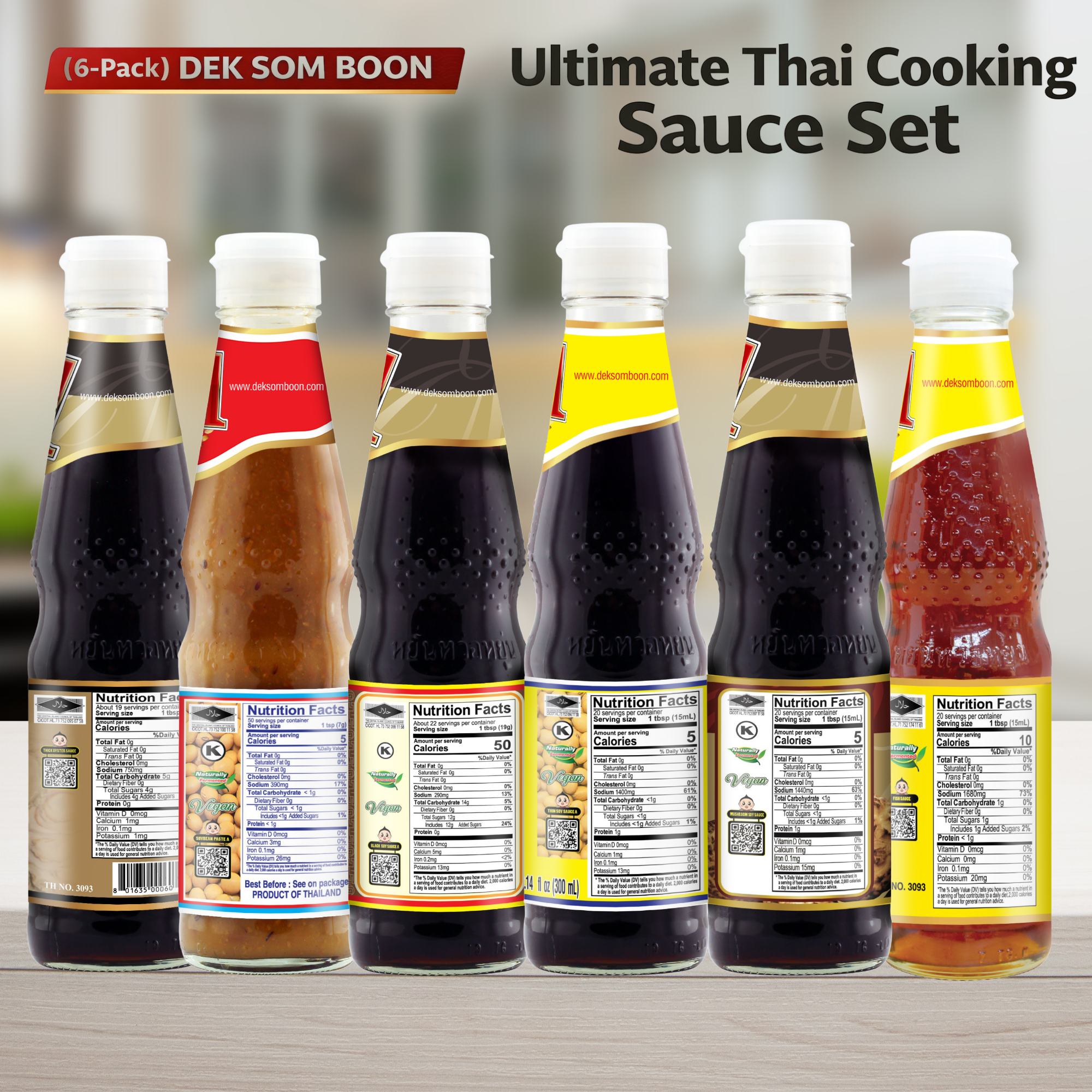 DEK SOM BOON Thai Cooking Sauce Bundle - Best Seller, Ultimate & Ready-to-Cook Sets