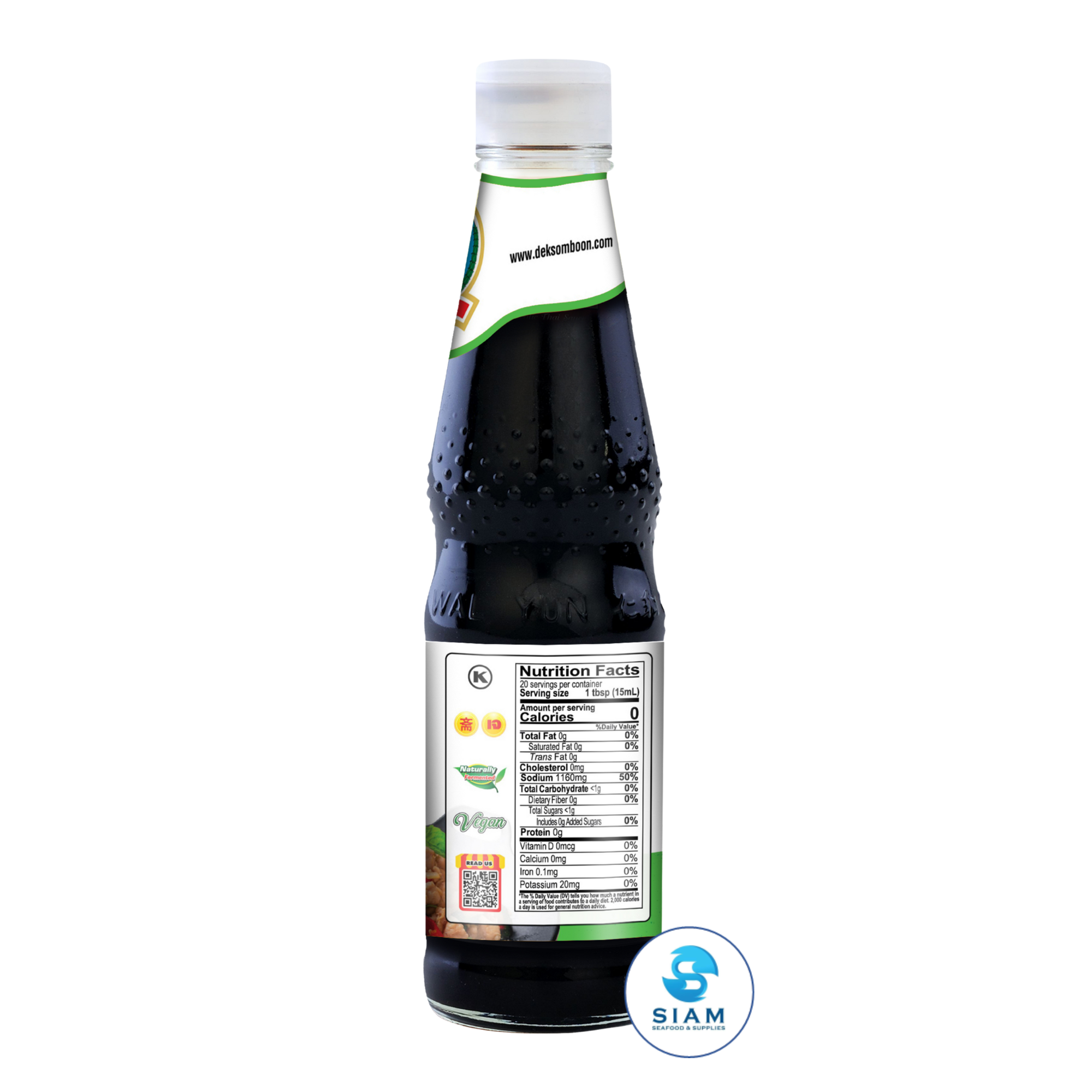 DEK SOM BOON Zero Sugar Seasoning Sauce (Green Cap) 300ml, Vegan (10.14 fl oz) ซอสปรุงรสฝาเขียว สูตรไม่มีน้ำตาล ตราเด็กสมบูรณ์
