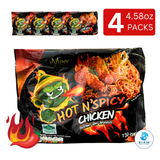 iMee Thai Instant Dry Noodles Hot 'N' Spicy Chicken Flavor (4.58 oz) ก๋วยเตี๋ยวกึ่งสำเร็จรูปแบบแห้ง รสไก่สูตรเผ็ด