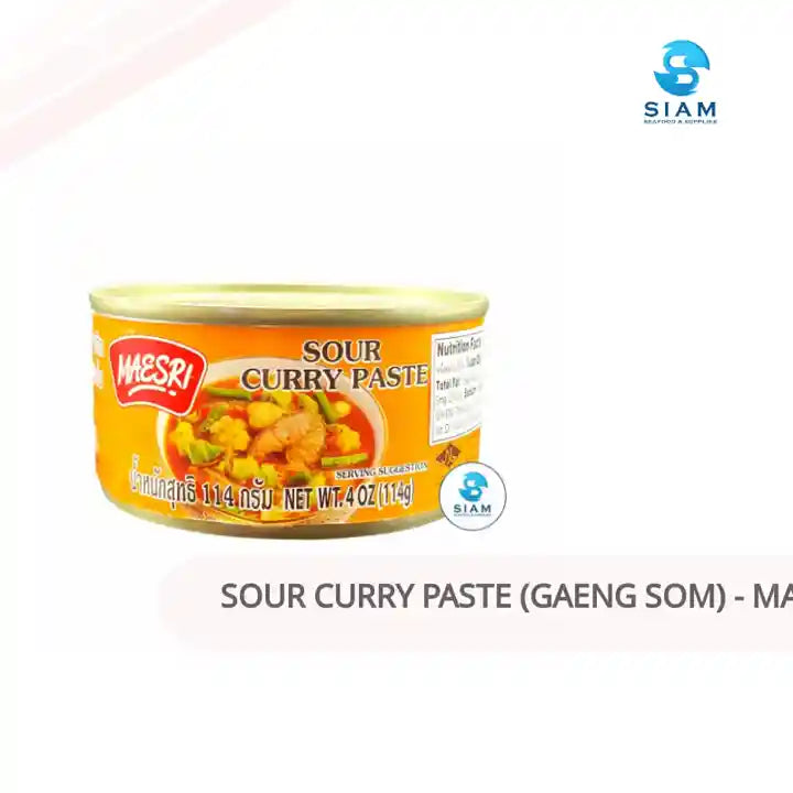 Sour Curry Paste (Gaeng Som) - MaeSri (4 oz-Net Wt 5.2 oz) น้ำพริกแกงส้ม แม่ศรี 📦shippable by@Outfy