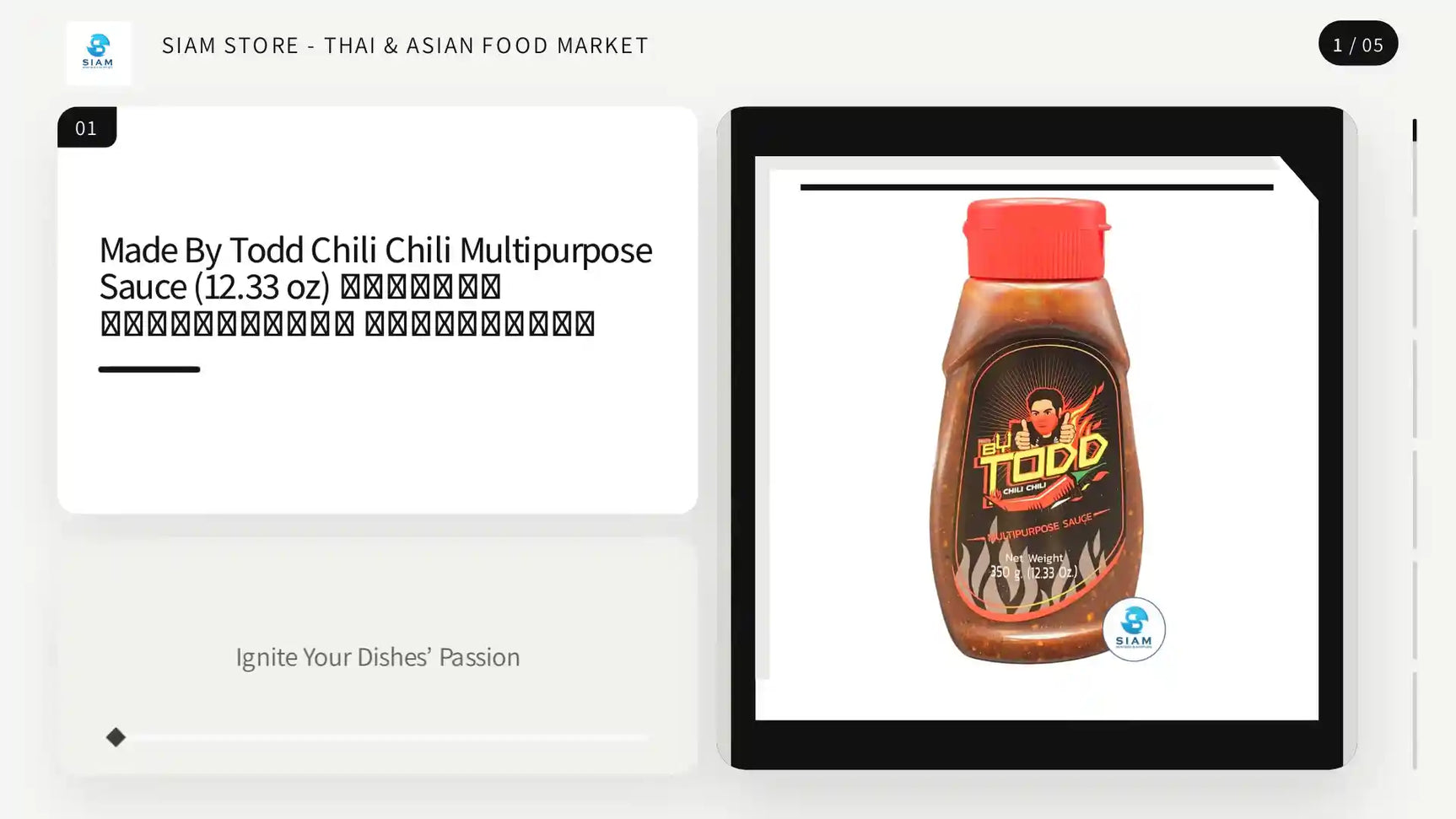 Made By Todd Chili Chili Multipurpose Sauce (12.33 oz) ซอสพริกอเนกประสงค์ เมดบายต๊อด by@Outfy