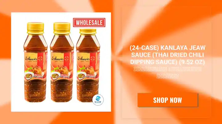 (24-Case) Kanlaya Jeaw Sauce (Thai Dried Chili Dipping Sauce) (9.52 oz) น้ำจิ้มแจ่ว อร่อยทุกเมนู ตรากัลยา by@Outfy