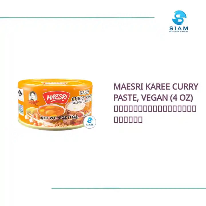 MaeSri Karee Curry Paste, Vegan (4 oz) น้ำพริกแกงกะหรี่ แม่ศรี by@Outfy