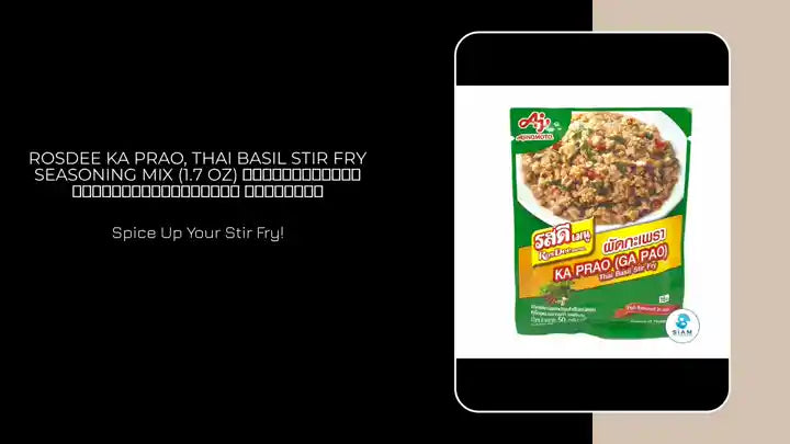 RosDee Ka Prao, Thai Basil Stir Fry Seasoning Mix (1.7 oz) ซอสผัดกะเพราปรุงสำเร็จชนิดผง รสดีเมนู by@Outfy