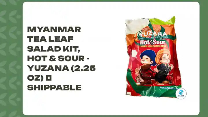 Myanmar Tea Leaf Salad Kit, Hot &amp; Sour - Yuzana (2.25 oz) 📦shippable by@Outfy