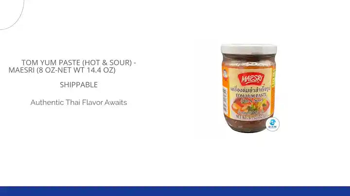 Tom Yum Paste (Hot &amp; Sour) - MaeSri (8 oz-Net Wt 14.4 oz) เครื่องต้มยำสำเร็จรูป แม่ศรี 📦shippable by@Outfy