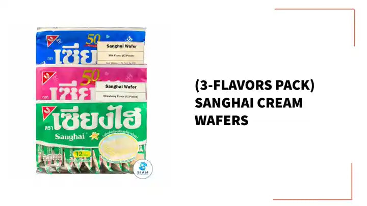 (3-Flavors Pack) Sanghai Cream Wafers by@Outfy