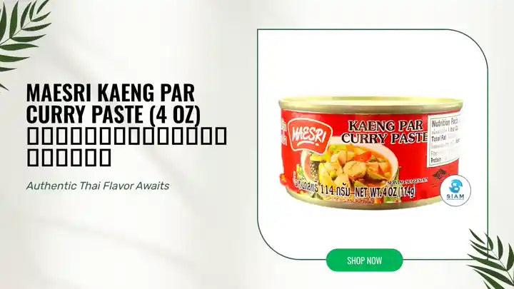 MaeSri Kaeng Par Curry Paste (4 oz) น้ำพริกแกงป่า แม่ศรี by@Outfy