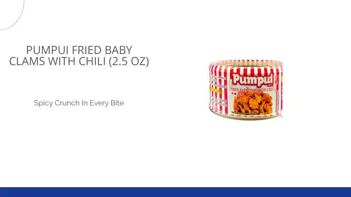 Pumpui Fried Baby Clams with Chili (2.5 oz) หอยลายทอดรสเผ็ด ตราปุ้มปุ้ย by@Outfy
