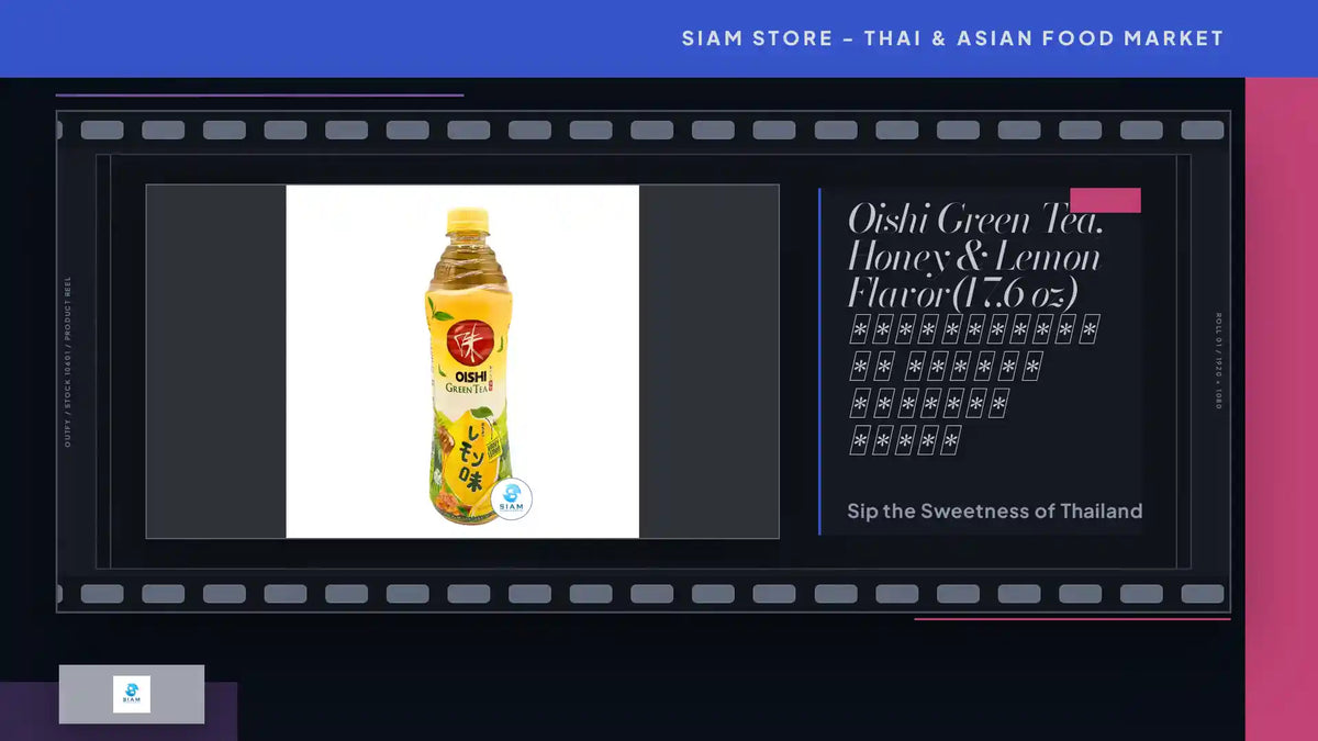 Oishi Green Tea, Honey &amp; Lemon Flavor(17.6 oz) ชาเขียวโออิชิ รสน้ำผึ้งผสมมะนาว by@Outfy